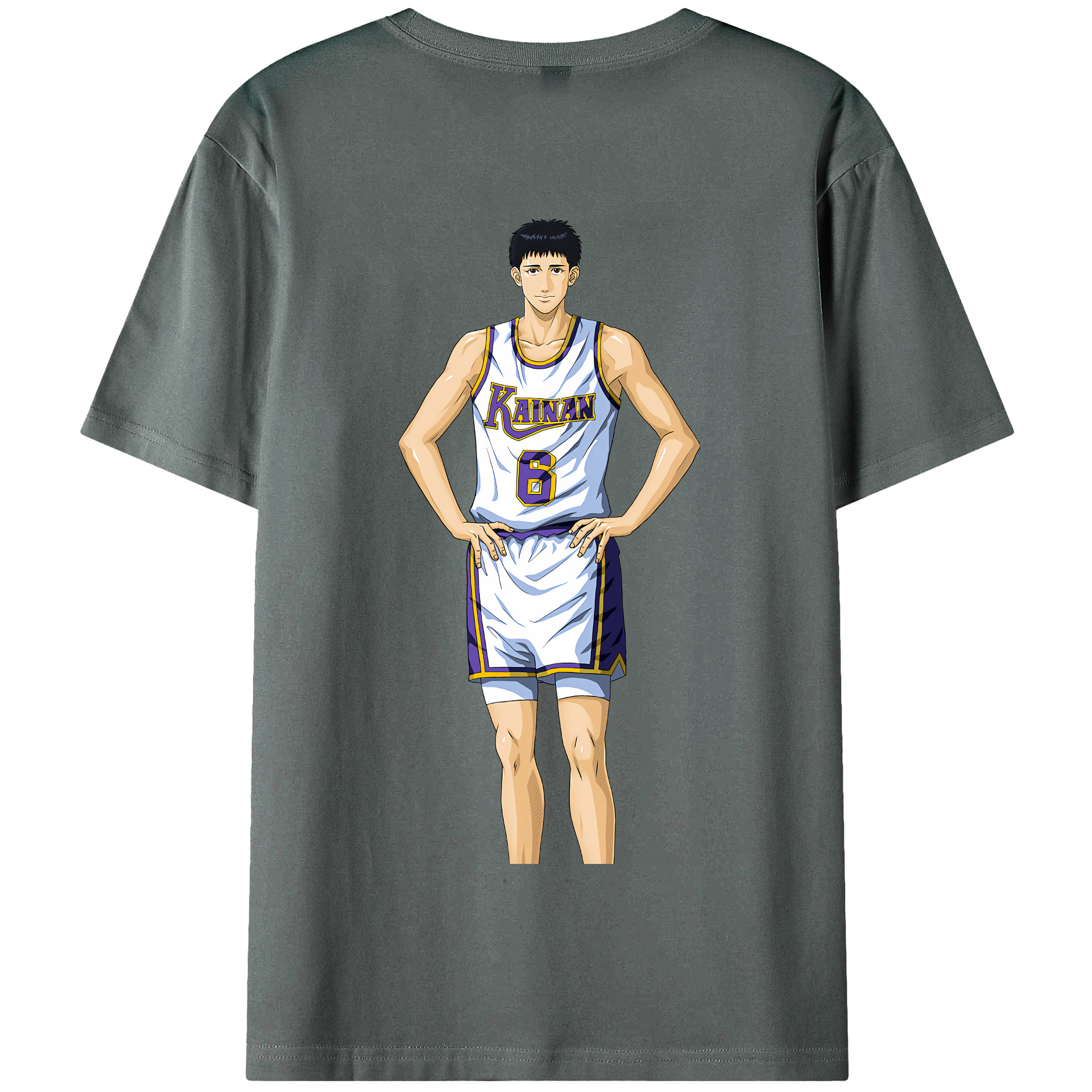 SLAM DUNK／スラムダンク 綿100％半袖Tシャツ（背面プリント）